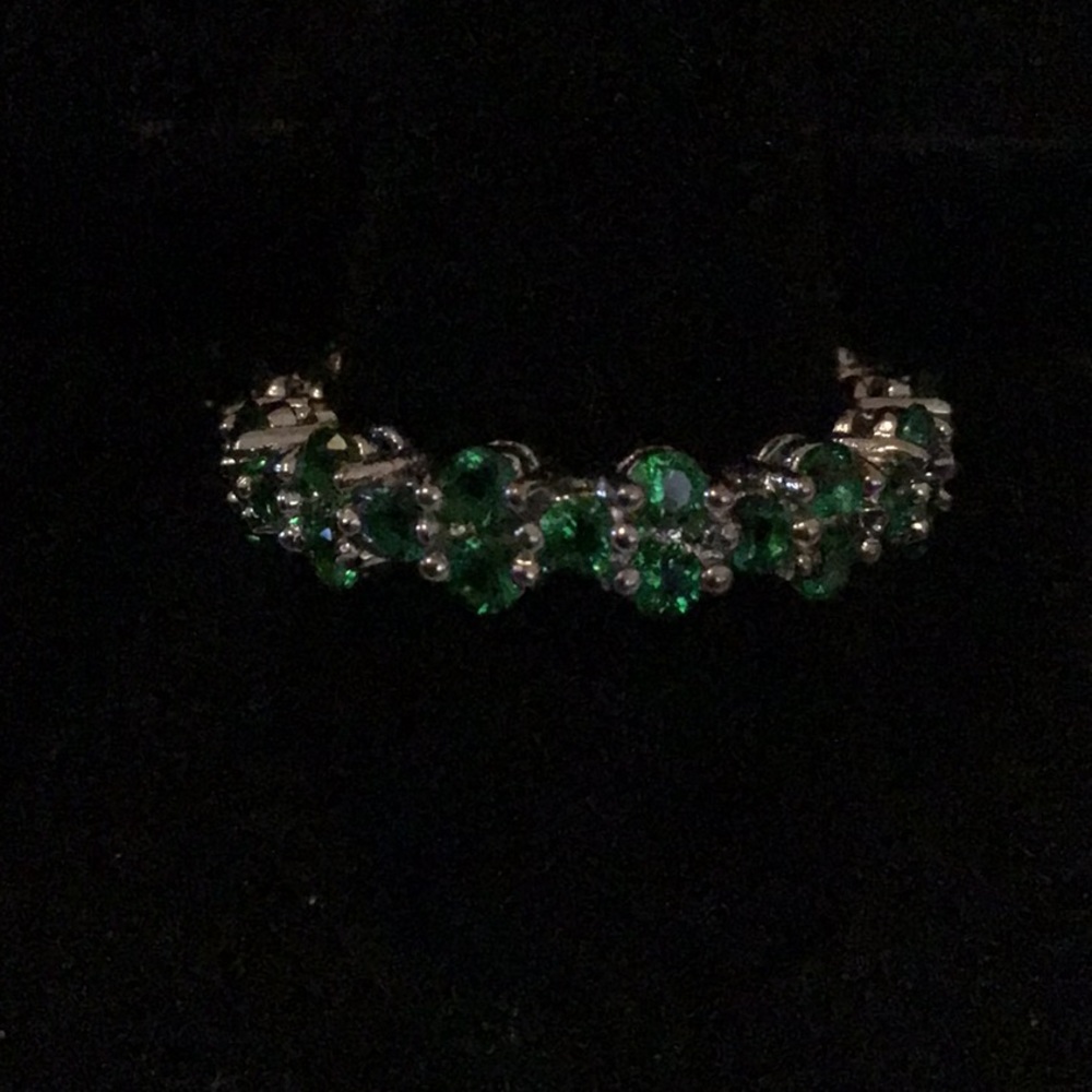 Emerald Silver Ring